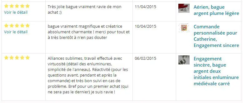 Reseñas de clientes Emmanuelle Guyon