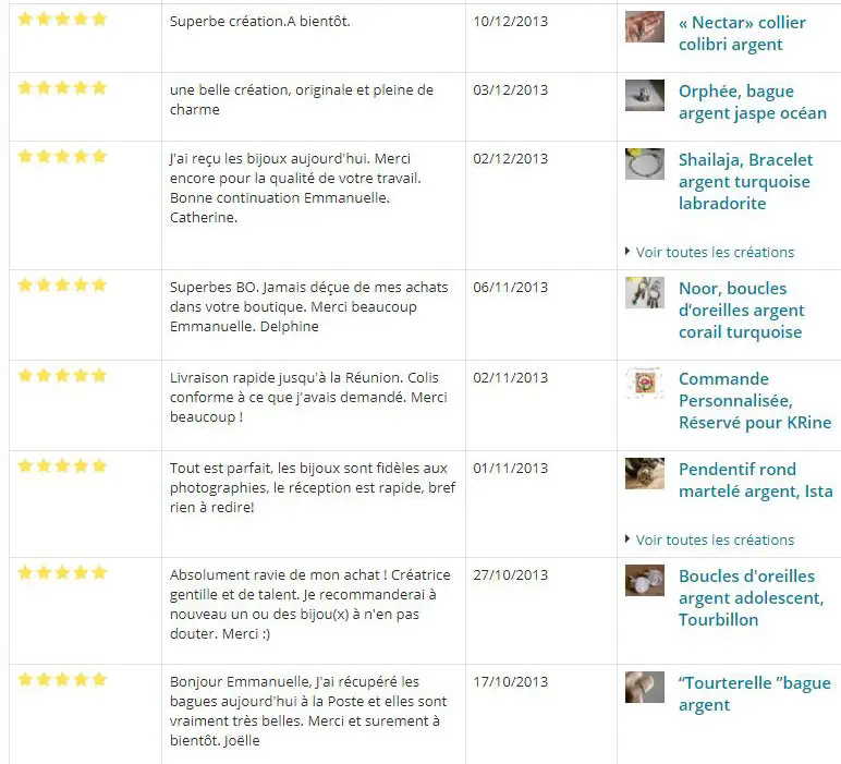 Reseña del cliente Emmanuelle Guyon