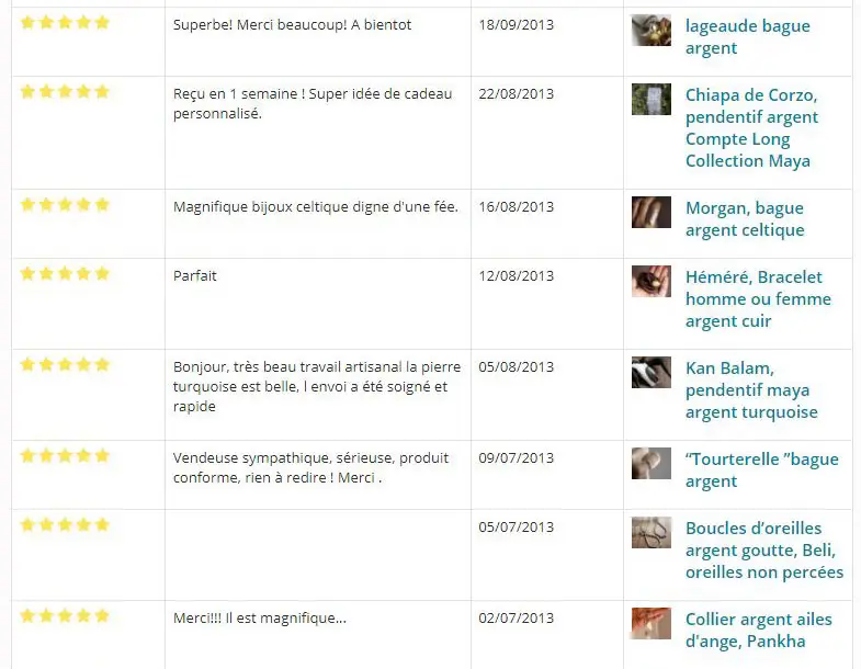 Comentarios de ventas Emmanuelle Guyon