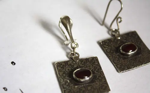 Artemisia, aretes con cierres de plata de ley para orejas sin perfora