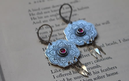 Aretes La rosa de oriente