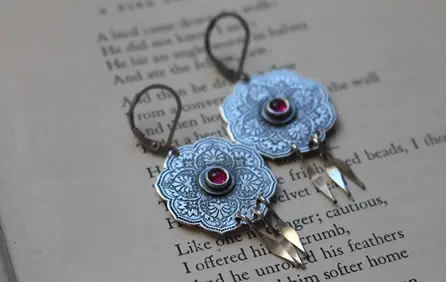 Aretes La rosa de oriente