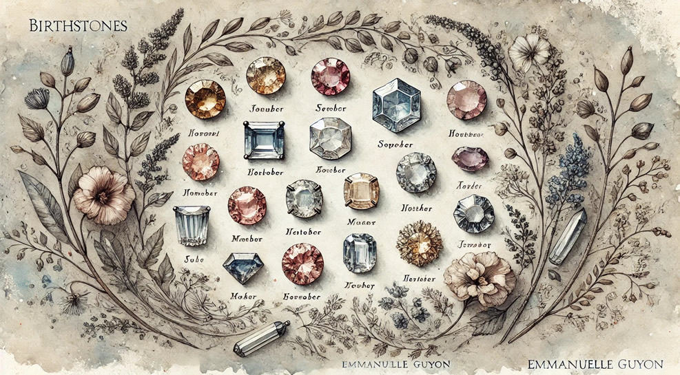 birthstone jewelry sample