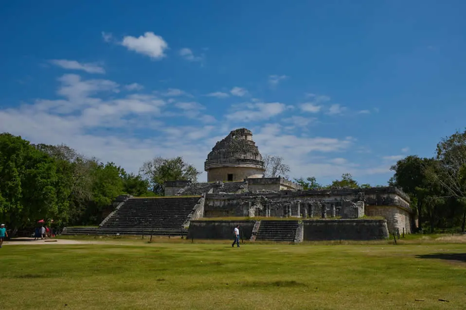 El Observatorio o Caracol de Chichén Itzá, sitio maya de México.