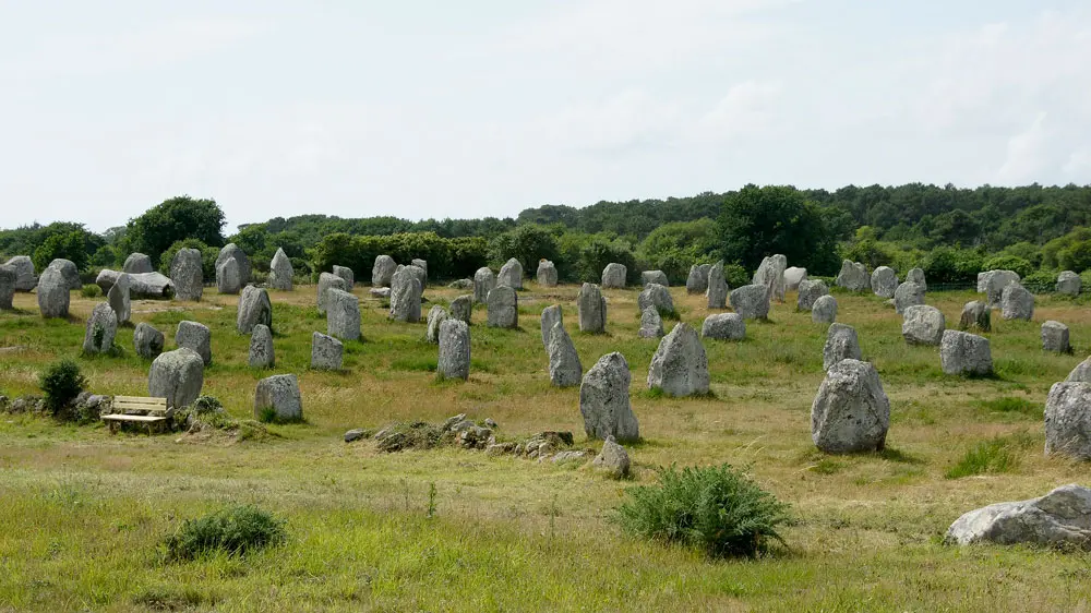 Alineación de menhires de Carnac, Francia.