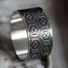 Anillo caparazón de la tortuga japones