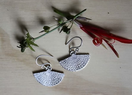 japanese fan earrings