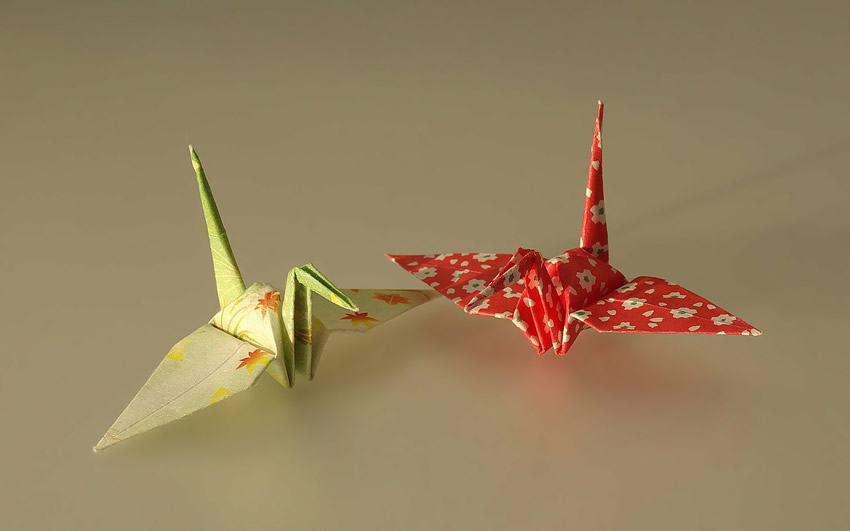 japanese origami crane