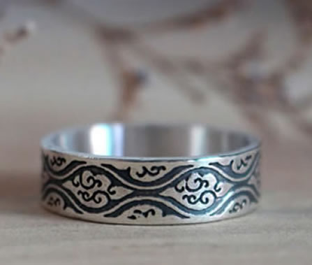 Japanese turtle shell ring