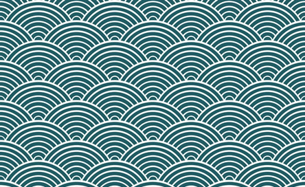 japan seigaiha sea pattern