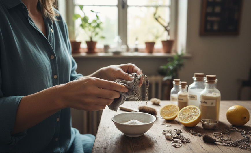 Cómo limpiar tus joyas de plata