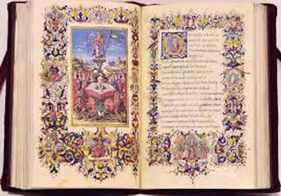 Libro de iluminación medieval