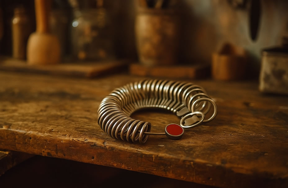 Medidor de anillos para medir el tamaño de tu dedo de la mejor manera