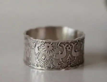 Pedido personalizado de un anillo en estilo Otomí de México