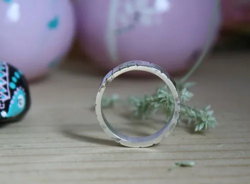 Abedul, anillo árbol de la sabiduría en plata