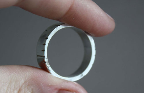 Abedul, anillo árbol de la sabiduría en plata