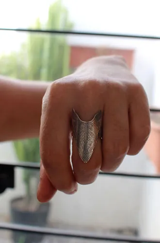 Abundancia, anillo tótem de bisonte en plata