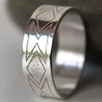 Alianza personalizada, anillo de boda a medida en plata