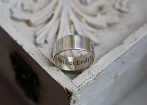 Alianzas destino, anillo naturaleza bohemia infinito en plata