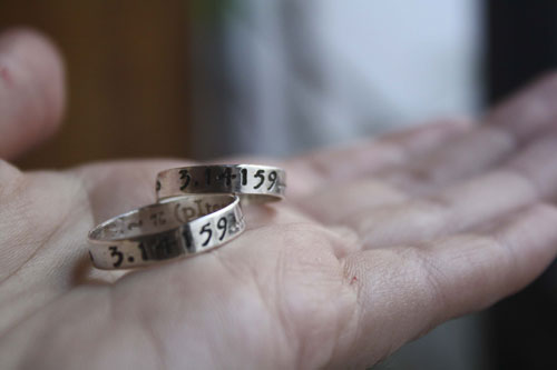 Alianzas PI, anillo símbolo de infinito en plata