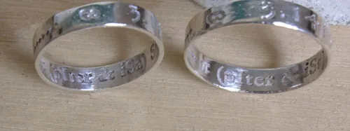 Alianzas PI, anillo símbolo de infinito en plata