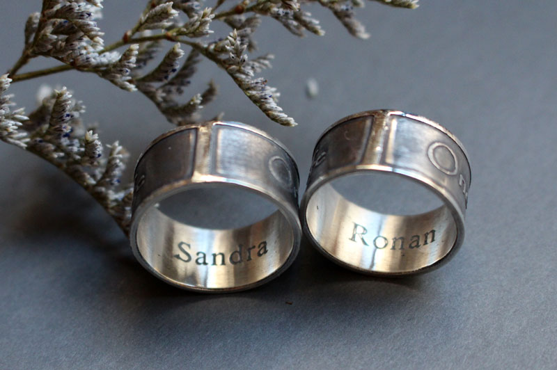 Alianzas un amor, anillo declaración del grupo U2 en plata