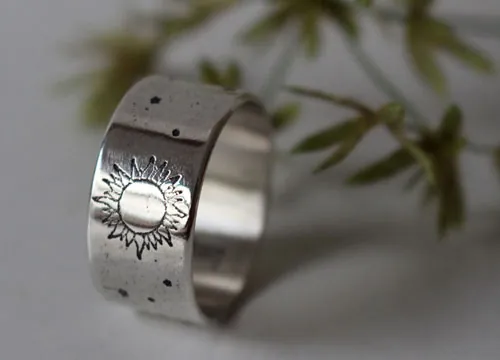 Apolo, anillo dios griego del sol en plata