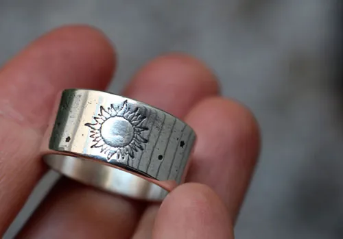 Apolo, anillo dios griego del sol en plata