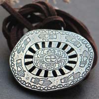 Araña de Spiro Mounds, collar amerindio del Misisipi en plata