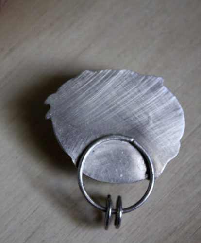 Ballet acuático, dije delfín y ballena en plata y larimar