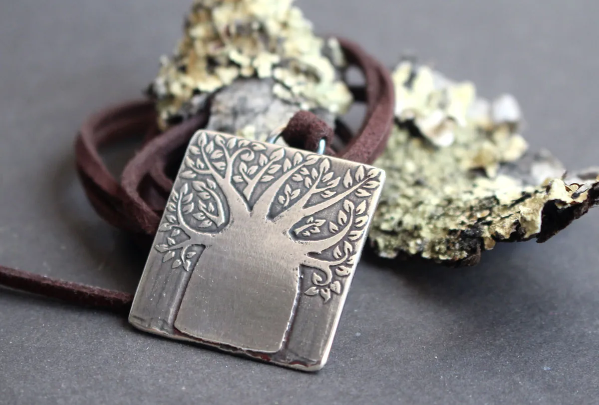 Baobab, collar árbol de la vida en plata