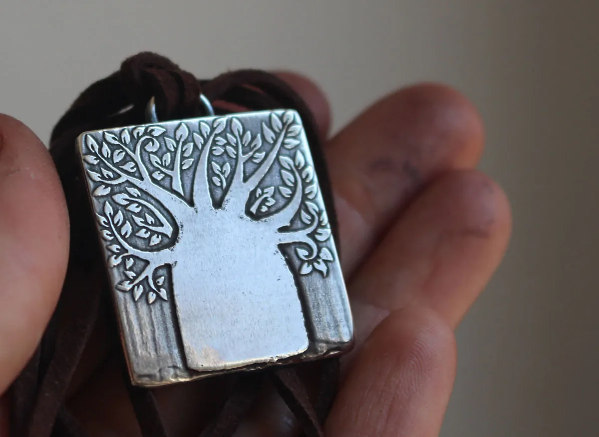 Baobab, collar árbol de la vida en plata
