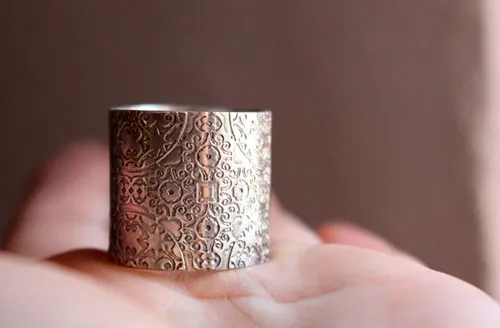 Baudelaire, anillo espíritu romántico y simbolista en plata