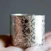 Baudelaire, anillo espíritu romántico y simbolista en plata