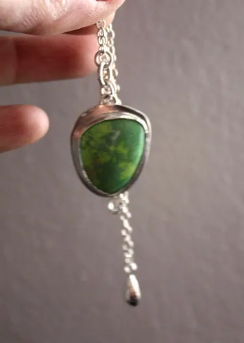 Bliss anís, pulsera primavera en plata con gaspeíta