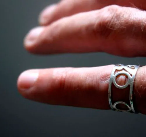 Brocelianda, anillo bosque mágico celta en plata