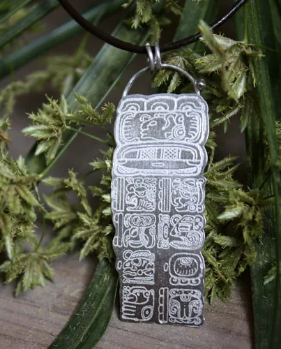 Calendario maya, dije cuenta larga maya en plata