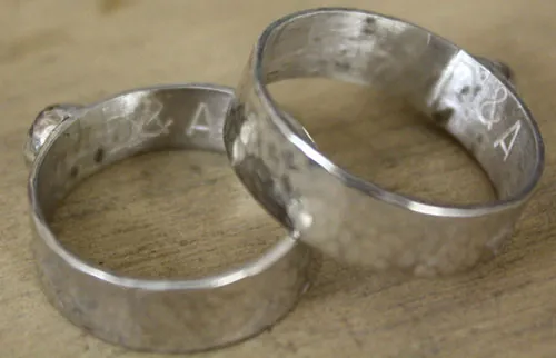 Catch my Soul, anillo de promesa en plata, labradorita y labradorita blanca