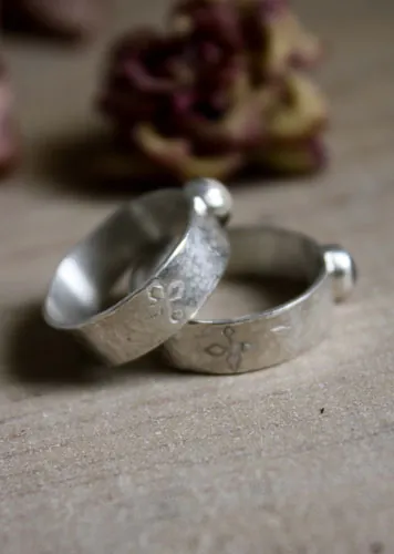 Catch my Soul, anillo de promesa en plata, labradorita y labradorita blanca