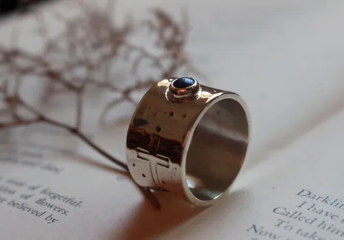 Certidumbre, anillo de fe en plata y lapislázuli