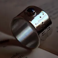 Certidumbre, anillo de fe en plata y lapislázuli