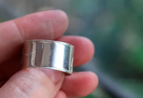 Convicción, anillo símbolos personales en plata