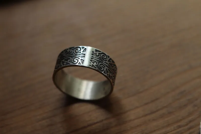 Corazón de vida, anillo maorí manuah en plata