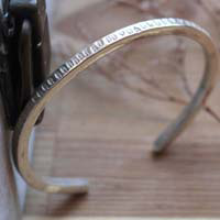 Corona de hojas, pulsera botánica en plata