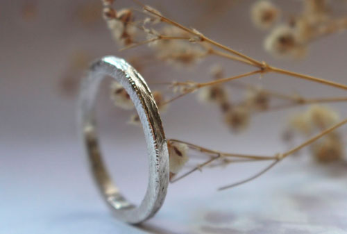 Corteza de hamadríade, anillo árbol griego en plata