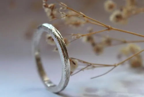 Corteza de hamadríade, anillo árbol griego en plata