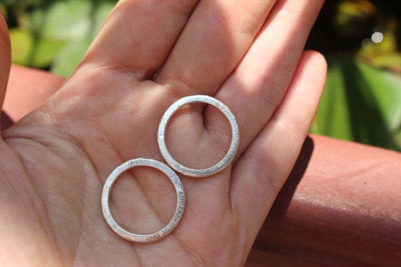 Corteza de hamadríade, anillo árbol griego en plata