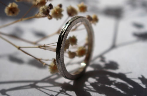 Corteza de hamadríade, anillo árbol griego en plata