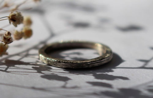 Corteza de hamadríade, anillo árbol griego en plata