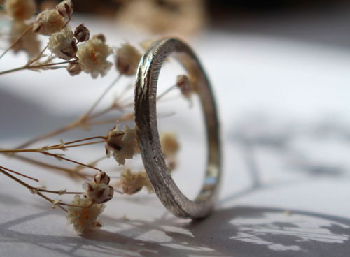 Corteza de hamadríade, anillo árbol griego en plata